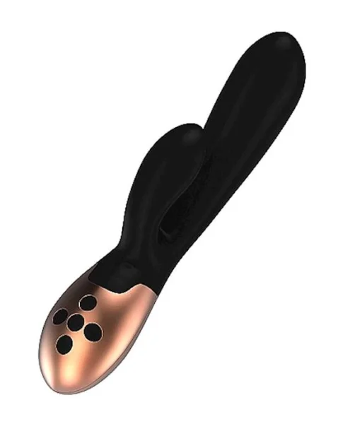 Heating G-spot Vibrator - Exquisite   - Black - 8 Inch