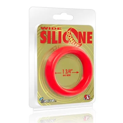 Wide Silicone Donut Red 1 75 Inch Diameter