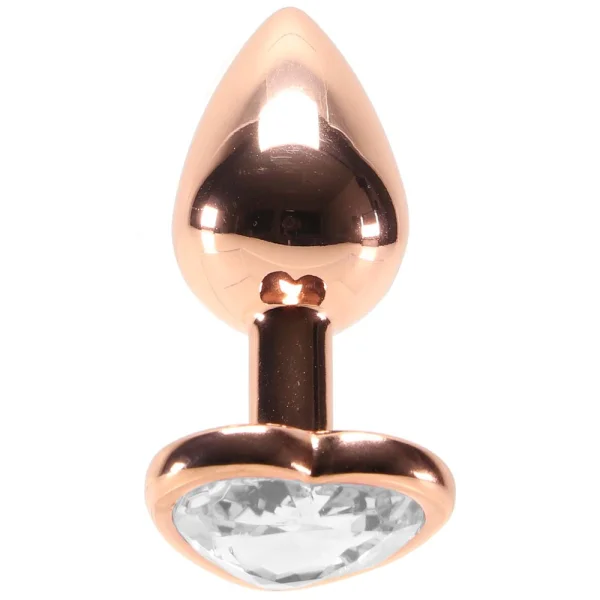 Rear Assets Rose Gold Heart Small Clear