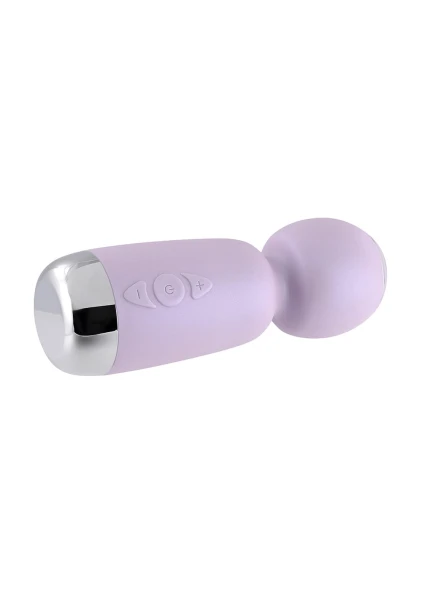 Playboy Pleasure Royal Rechargeable Silicone Vibrating Mini Massage Wand - Lavender