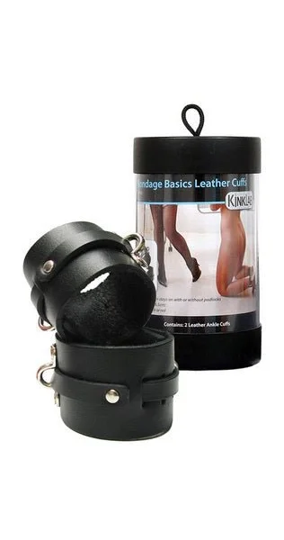 Bondage Basics Leather Cuffs