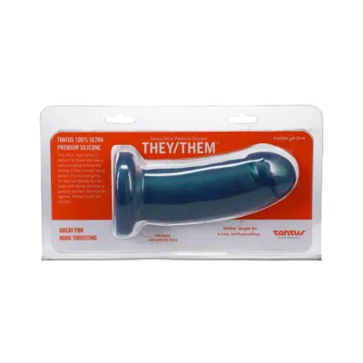 Realistic Dildos Tantus They them 5 5 In Dildo Soft Malachite