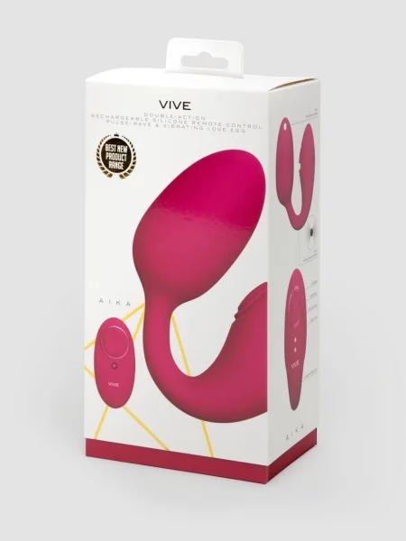 Aika Remote Control Vibrating Love Egg with Pulse Wave Clitoral Stimulation