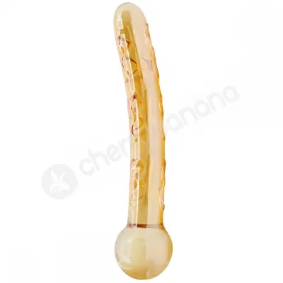 Crystal Pleasures Glass Honey Treat Double Fantasy Dildo