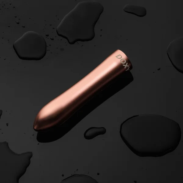 Doxy Bullet Rechargeable Waterproof Aluminum Vibrator - Rose Gold
