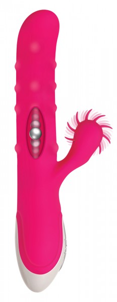 Spun 9'' Beaded Rabbit Vibrator