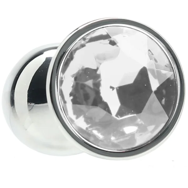 Ouch! Round Gem Silver Plug
