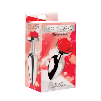 Red Rose Anal Plug Large