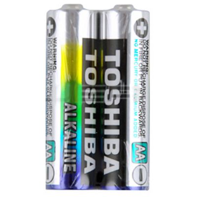 Toshiba Aa Alkaline Shrink Pack Batteries 2 Pack
