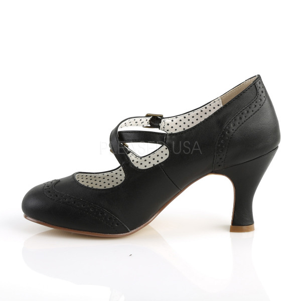 3 inches Kitten Heel Round Toe Criss-Cross Mary Jane Pump — image 7 of 8