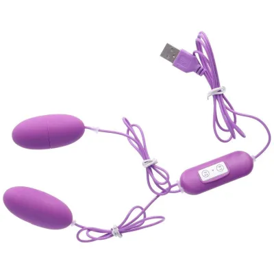 Rechargeable Double Vibrating Bullet