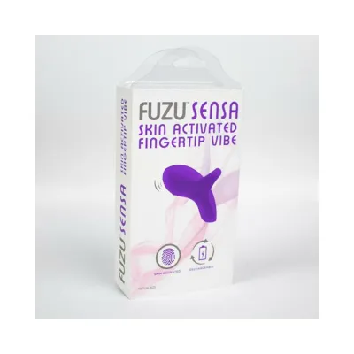 Clitoral Stimulation Fuzu Sensa Rechargeable Skin activated Fingertip Vibe Purple