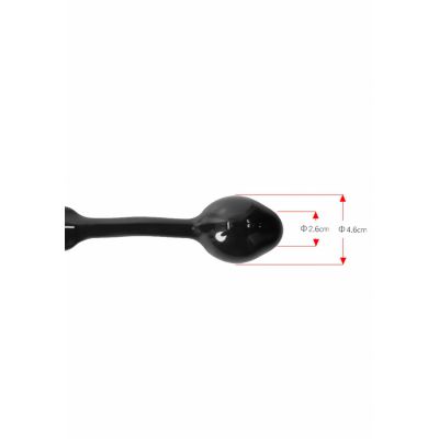 Armour Tug Lock Medium Plug Black Cock And Ball Ring