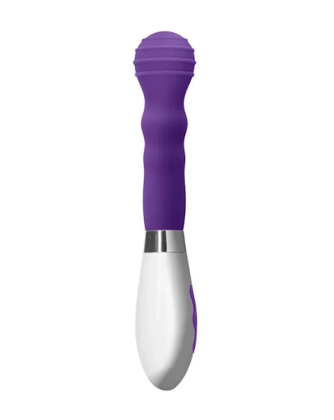 Alida Rechargeable Vibrator - Purple - 8 Inch