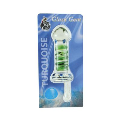 Glass Gem Dildo turquoise