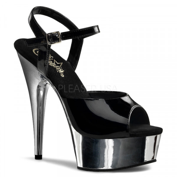 DELIGHT-609 - 6" Stiletto Heel Ankle Strap PF Sandal — image 9 of 16