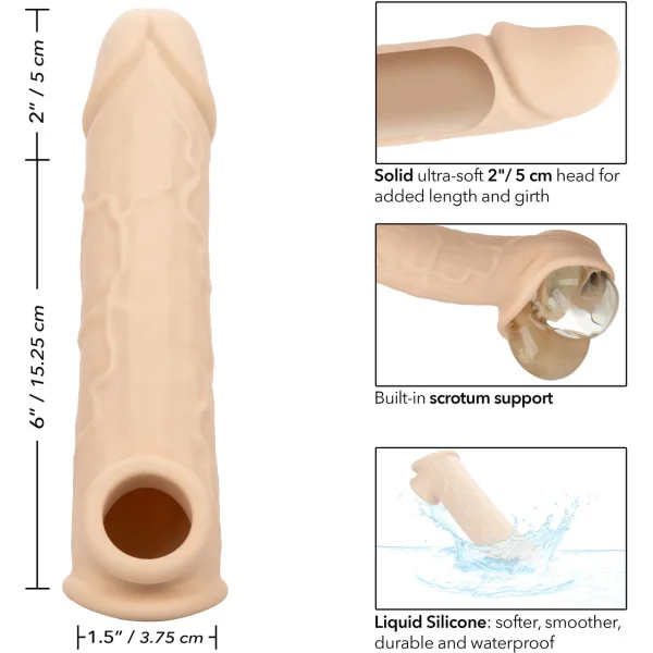 Performance Maxx Life-Like 8" Penis Extension By CalExotics - Vanilla