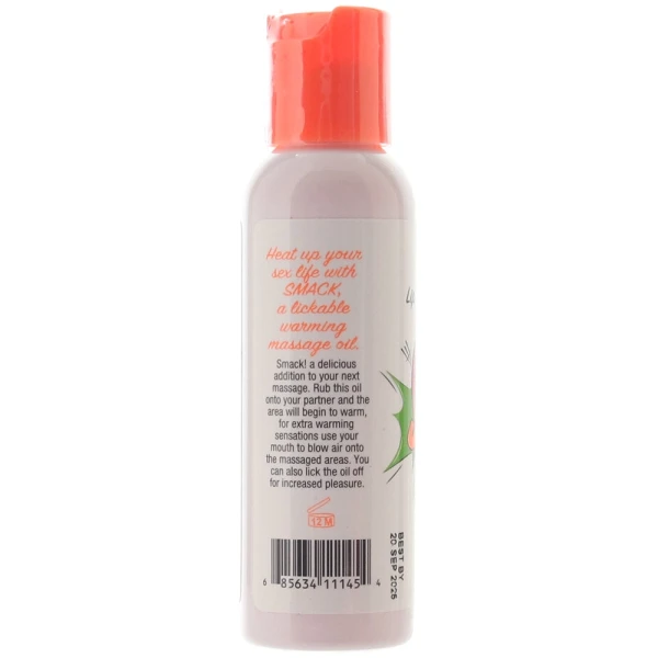 Smack Warming Massage Oil 2oz/59ml in Cherry