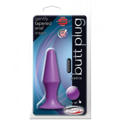 Silicone Butt Plug Lavender Small