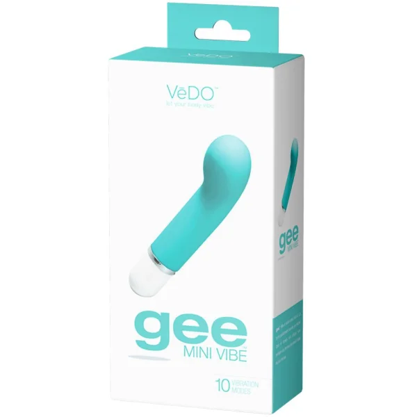 VeDO 'Gee' Mini G-Spot Rechargeable Waterproof Vibrator - Turquoise