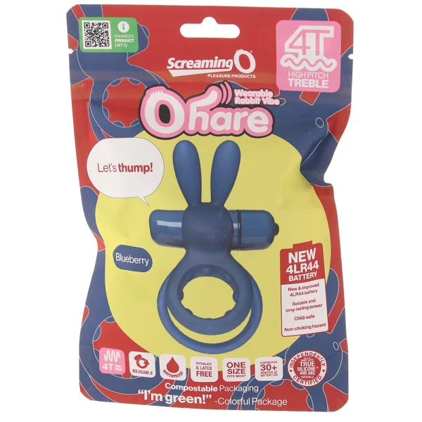 O Hare Treble Vibrating Rabbit Ring