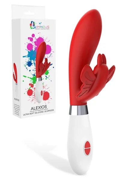 Shots Toys 8.3" Alexios Silicone Rabbit Vibrator