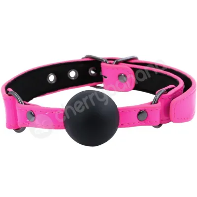 Electra Play Things Adjustable Neon Pink Ball Gag