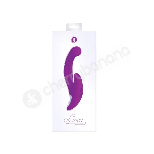 Linea Duo Purple Rechargeable Vibrator