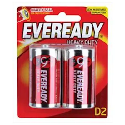 Eveready Heavy Duty D 2 Pack