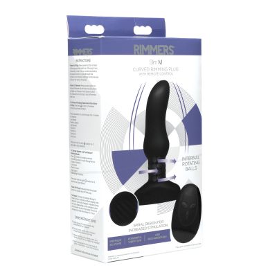 Slim Curved Rimming Butt Plug