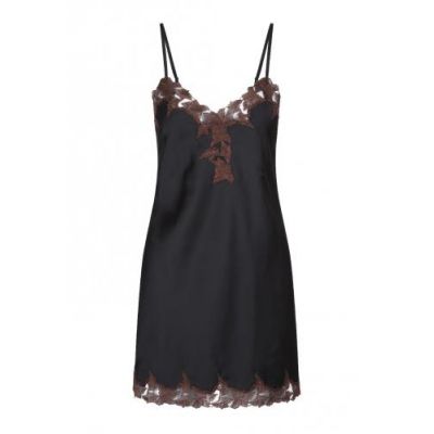 Satin nightie with lace Small