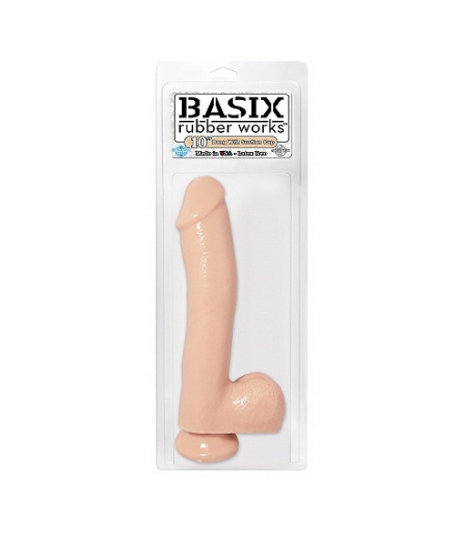 Basix 10 Dong W/ Suction Flesh