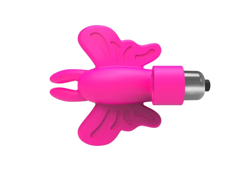 The 9's Flirt Finger Butterfly Finger Vibrator Pink