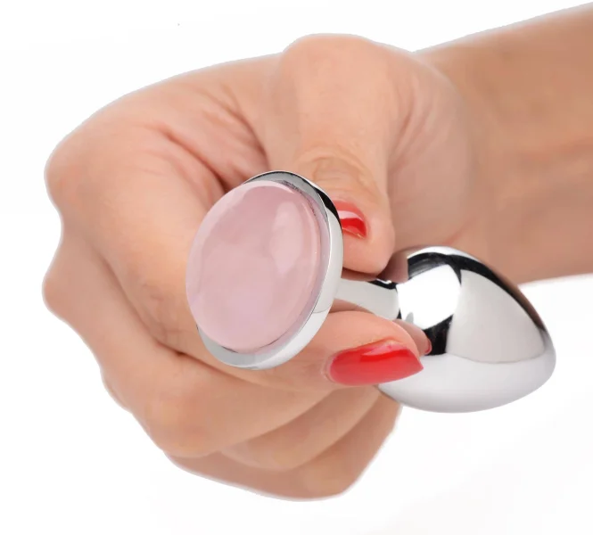 Rose Quartz Anal Plug - Small