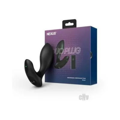 Butt Plugs Nexus Tornado Rechargeable Remote controlled Rotating Vibrating Textured Silicone Anal Plug Black