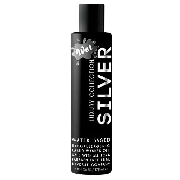 Wet Silver Water-Based Lubricant