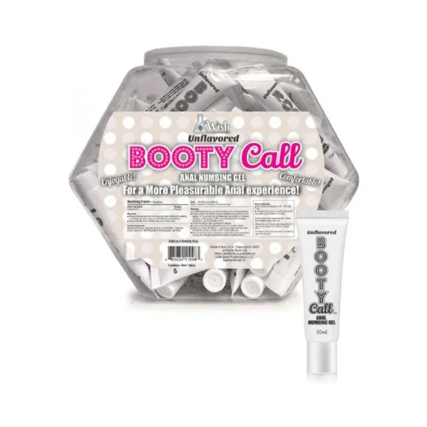 Oral Sex Products: Bootycall Anal Numbing Gel Unflavored 65-piece Fishbowl Display