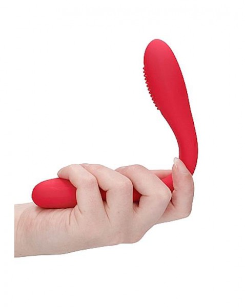 Double Ended Vibrator - Flex - Red - 8.5 Inches