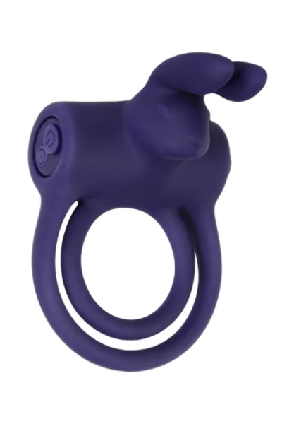 Adam and Eve Silicone Rabbit Cock Ring with Removable Vibrating Bullet