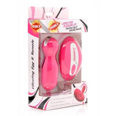 Frisky Duo Pleasure Kit Vibe Egg And Rem