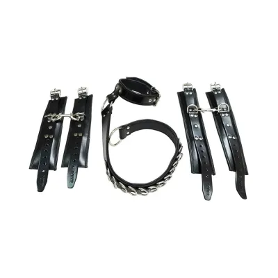 Rouge D Ring Hogtie Black red
