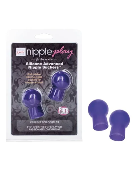 Silicone Advanced Nipple Suckers - Purple