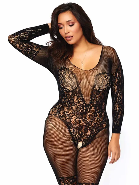 Secret Desire Long Sleeved Crotchless Bodystocking — image 12 of 12
