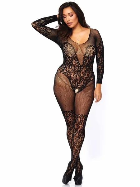 Secret Desire Long Sleeved Crotchless Bodystocking — image 10 of 12