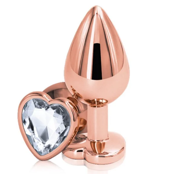 NS Novelties Rainbow Heart Jeweled Metal Butt Plug — image 16 of 19