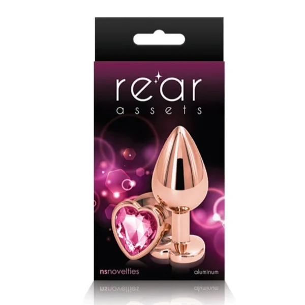 NS Novelties Rainbow Heart Jeweled Metal Butt Plug — image 18 of 19