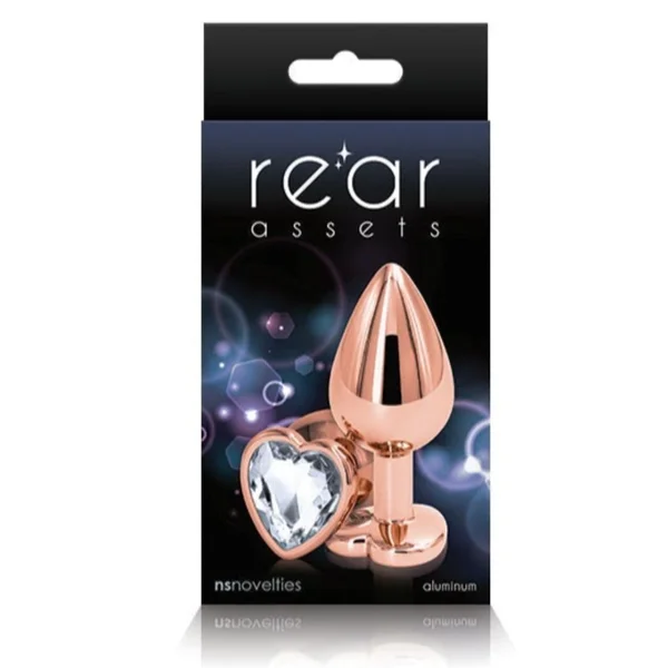 NS Novelties Rainbow Heart Jeweled Metal Butt Plug — image 19 of 19