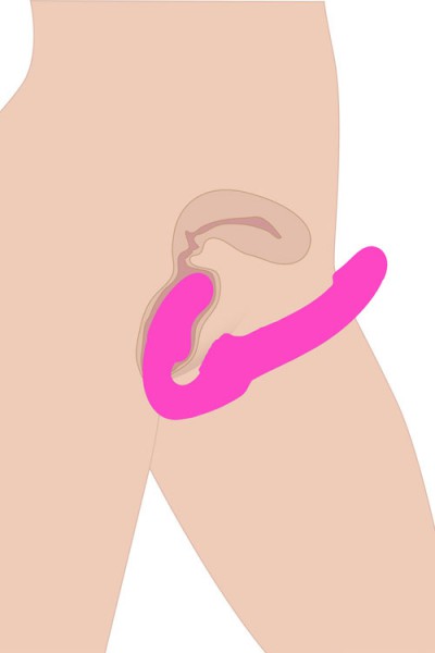 Strap U Inflatable Vibrating 9.5" Silicone Strapless Strap On With Remote
