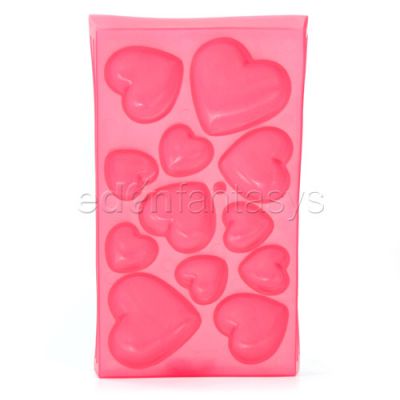 Heart shaped ice cubes tray