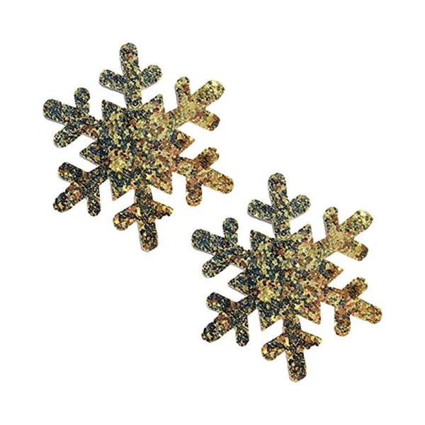 Neva Nude Pasties Snowflake Glitter Gold — image 5 of 8
